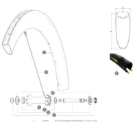 Mavic Comete Pro Carbon Sl T Vorderspeichen 12 Einheiten Mavic Comete Pro Carbon Sl T Vorderspeichen 12 Einheiten