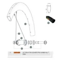 Mavic Comete Pro Carbon Sl Tubular Disc Front Felge Mavic Comete Pro Carbon Sl Tubular Disc Front Felge