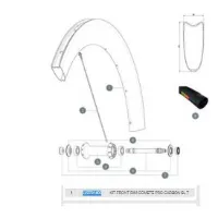 Mavic Comete Pro Carbon Sl Tubular Front Felge Mavic Comete Pro Carbon Sl Tubular Front Felge