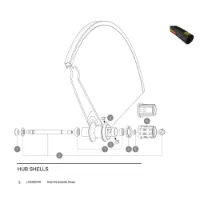 Mavic Comete Road Tubular Hinterradnabenachse Mavic Comete Road Tubular Hinterradnabenachse