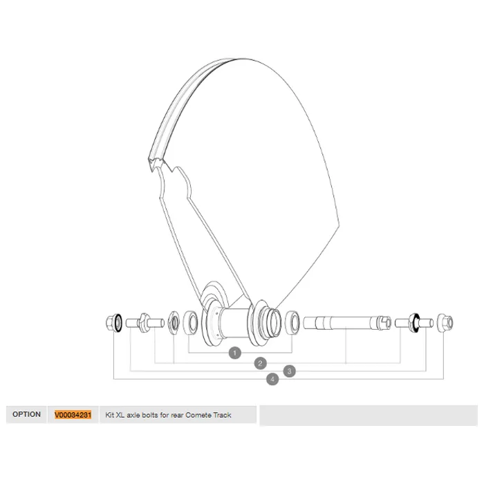 Mavic Comete Track Schraubensatz, Silver, One Size Mavic Comete Track Schraubensatz, Silver, One Size
