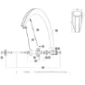 Mavic Cosmic Carbone 40 C Hintere Rechte Speichen 10 Einheiten, Black, 275mm