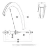 Mavic Cosmic Carbone 40 C Linke Speichen 10 Einheiten, Black, 277mm