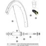 Mavic Cosmic Pro Carbon 2017-19 Vorderspeichen 14 Einheiten, Black, 287mm