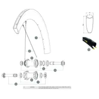 Mavic Cosmic Pro Carbon Sl C Disc Linke Speichen 12 Einheiten Mavic Cosmic Pro Carbon Sl C Disc Linke Speichen 12 Einheiten