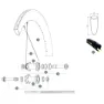 Mavic Cosmic Pro Carbon Sl C Disc Linke Speichen 12 Einheiten, Black, 253mm
