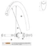 Mavic Cosmic Pro Carbon Sl T Disc Vorderspeichen 12 Einheiten, Black, 279mm