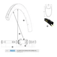 Mavic Cosmic Pro Carbon Sl Ust Disc 19 Front Felge Mavic Cosmic Pro Carbon Sl Ust Disc 19 Front Felge