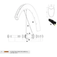 Mavic Cosmic Pro Carbon Sl Ust Disc 20 Front Felge