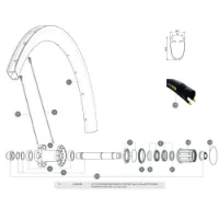 Mavic Cosmic Pro Carbon Sl Ust Hintere Rechte Speichen 12 Einheiten Mavic Cosmic Pro Carbon Sl Ust Hintere Rechte Speichen 12 Einheiten