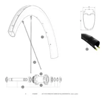 Mavic Cosmic Pro Carbon Ust Disc 650 Vorderspeichen 12 Einheiten Mavic Cosmic Pro Carbon Ust Disc 650 Vorderspeichen 12 Einheiten