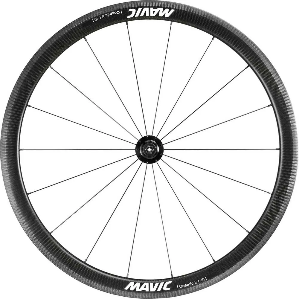 Mavic Cosmic S 40 Qr Tubeless Rennrad Laufradsatz, Black, 9 x 100/9 x 130mm, Shimano HG Mavic Cosmic S 40 Qr Tubeless Rennrad Laufradsatz, Black, 9 x 100/9 x 130mm, Shimano HG