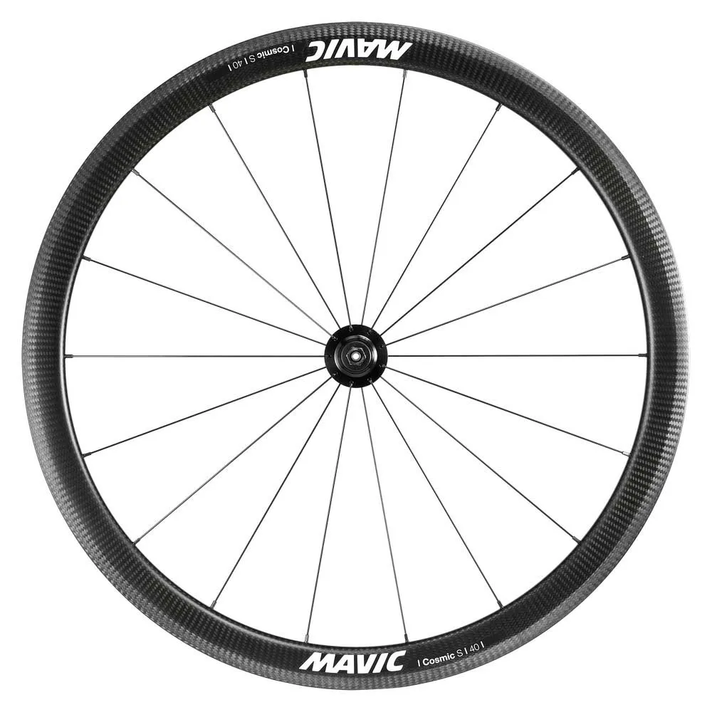 Mavic Cosmic S 40 Qr Tubeless Rennrad-vorderrad, Black, 9 x 100mm Mavic Cosmic S 40 Qr Tubeless Rennrad-vorderrad, Black, 9 x 100mm