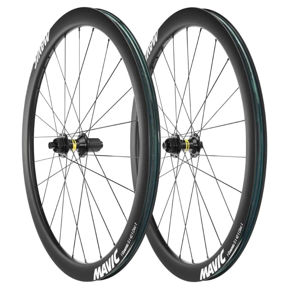 Mavic Cosmic S 42 Cl Disc Rennrad Laufradsatz, Black, 12 x 100 / 12 x 142mm, Shimano/Sram HG Mavic Cosmic S 42 Cl Disc Rennrad Laufradsatz, Black, 12 x 100 / 12 x 142mm, Shimano/Sram HG