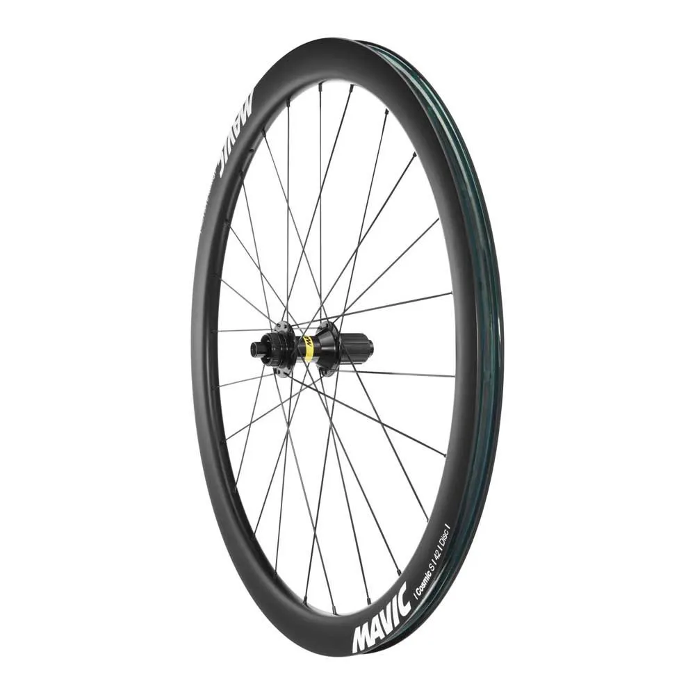 Mavic Cosmic S 42 Cl Disc Rennrad Laufradsatz, Black, 12 x 100 / 12 x 142mm, Shimano/Sram HG Mavic Cosmic S 42 Cl Disc Rennrad Laufradsatz, Black, 12 x 100 / 12 x 142mm, Shimano/Sram HG