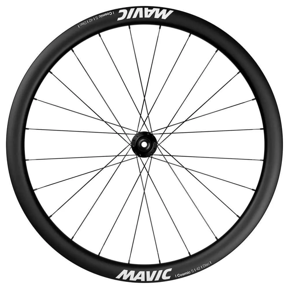 Mavic Cosmic S 42 Cl Disc Rennrad-vorderrad, Black, 12 x 100mm Mavic Cosmic S 42 Cl Disc Rennrad-vorderrad, Black, 12 x 100mm