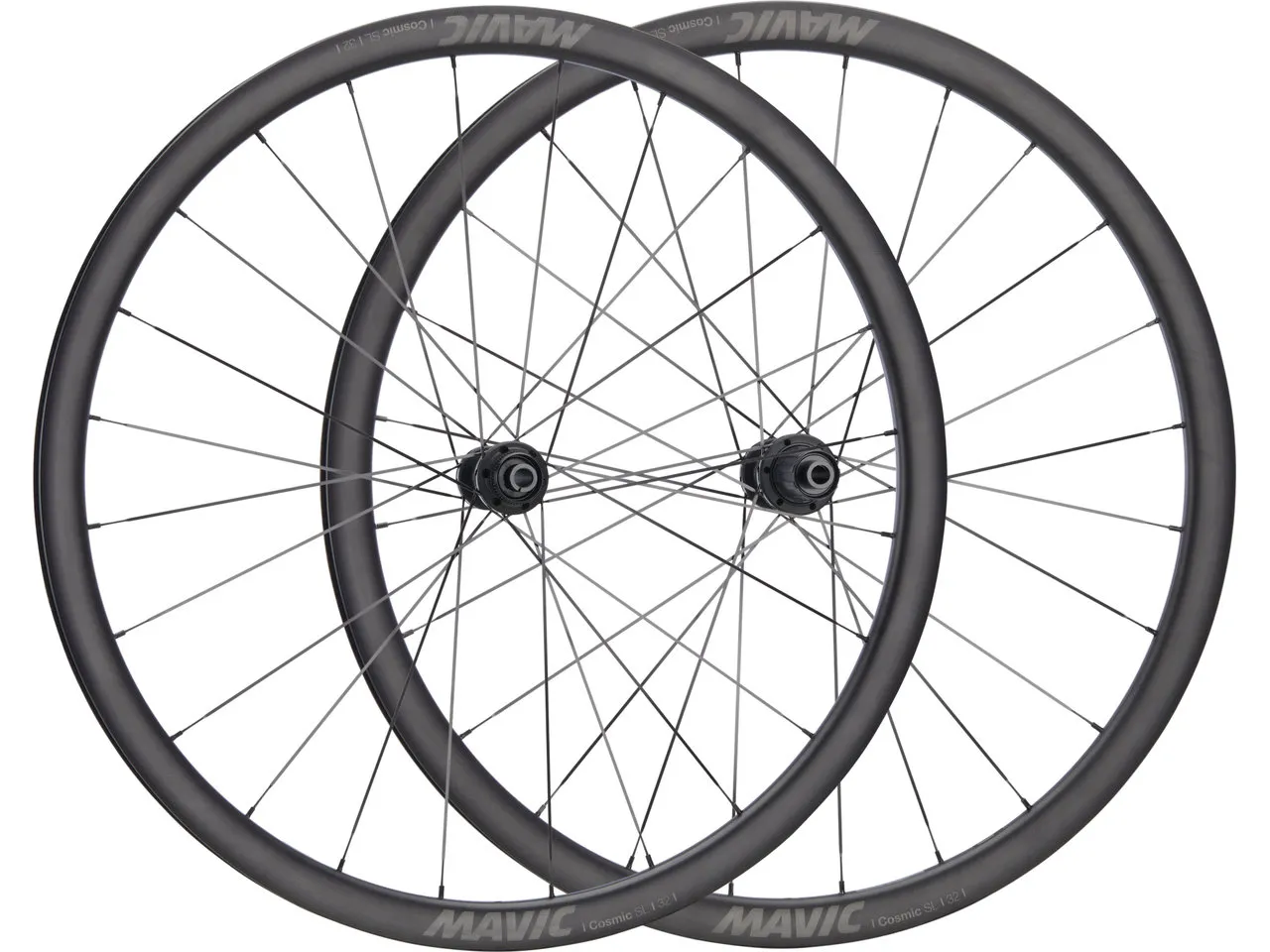 Mavic Cosmic SL 32 Disc Center Lock 28" Carbon Laufradsatz, Black, 12 x 100/12 x 142mm, Shimano HG