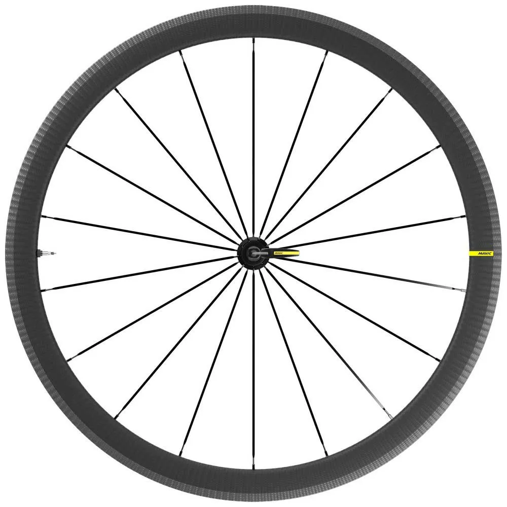 Mavic Cosmic Sl 40 Carbon Tubeless Rennrad-vorderrad, Black, 9 x 100mm Mavic Cosmic Sl 40 Carbon Tubeless Rennrad-vorderrad, Black, 9 x 100mm