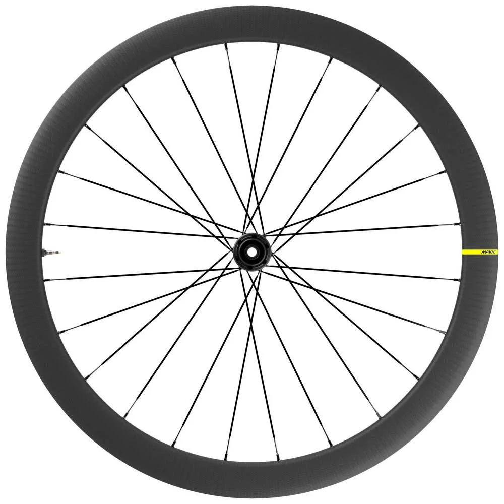 Mavic Cosmic Sl 45 Carbon Cl Disc Tubeless Rennrad-vorderrad, Black, 9/12 x 100mm Mavic Cosmic Sl 45 Carbon Cl Disc Tubeless Rennrad-vorderrad, Black, 9/12 x 100mm
