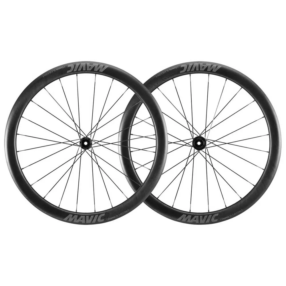 Mavic Cosmic Sl 45 Cl Disc Tubeless Rennrad Laufradsatz, Black, 12 x 100/12 x 142mm, Shimano HG