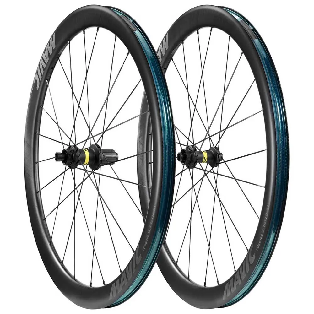 Mavic Cosmic Sl 45 Cl Disc Tubeless Rennrad Laufradsatz, Black, 12 x 100/12 x 142mm, Shimano HG