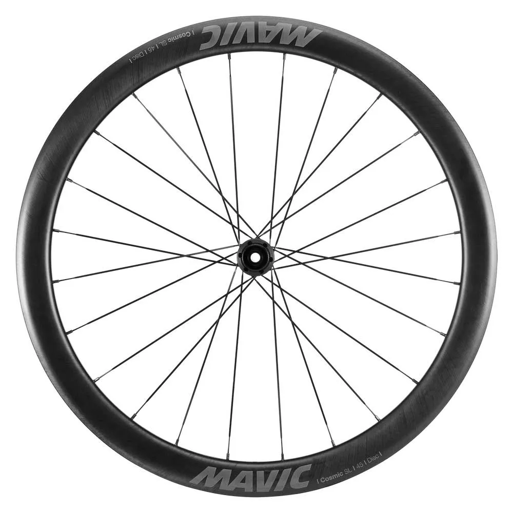 Mavic Cosmic Sl 45 Cl Disc Tubeless Rennrad-vorderrad, Black, 12 x 100mm Mavic Cosmic Sl 45 Cl Disc Tubeless Rennrad-vorderrad, Black, 12 x 100mm