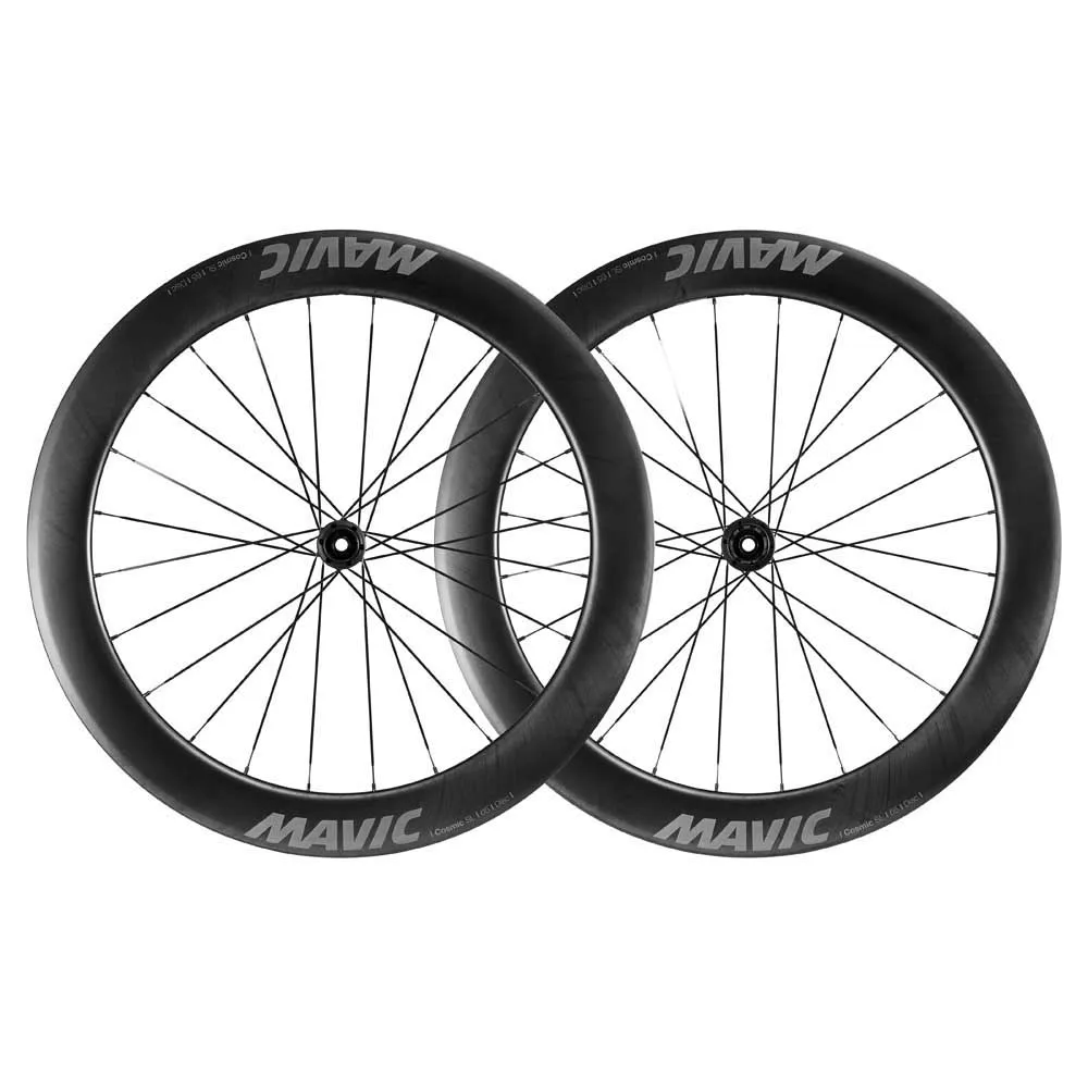 Mavic Cosmic Sl 65 Cl Disc Tubeless Rennrad Laufradsatz, Black, 12 x 100/12 x 142mm, Shimano HG