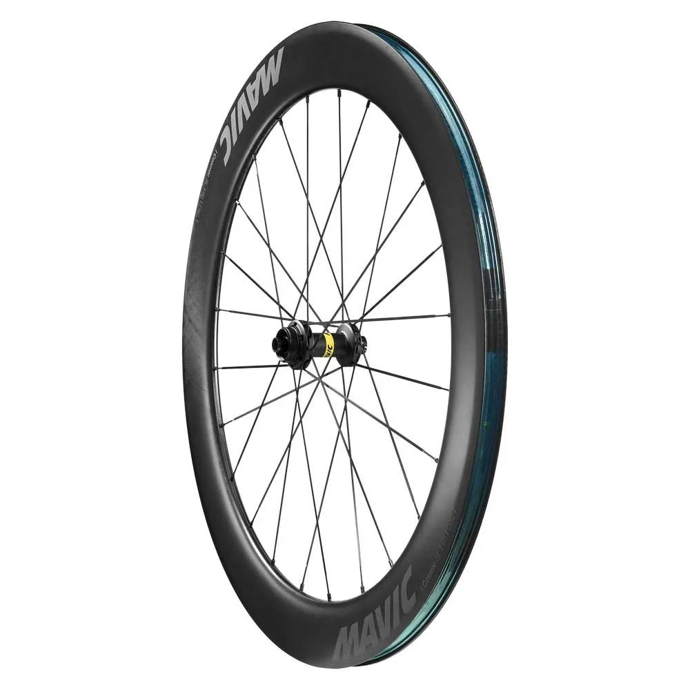 Mavic Cosmic Sl 65 Cl Disc Tubeless Rennrad-vorderrad, Black, 12 x 100mm