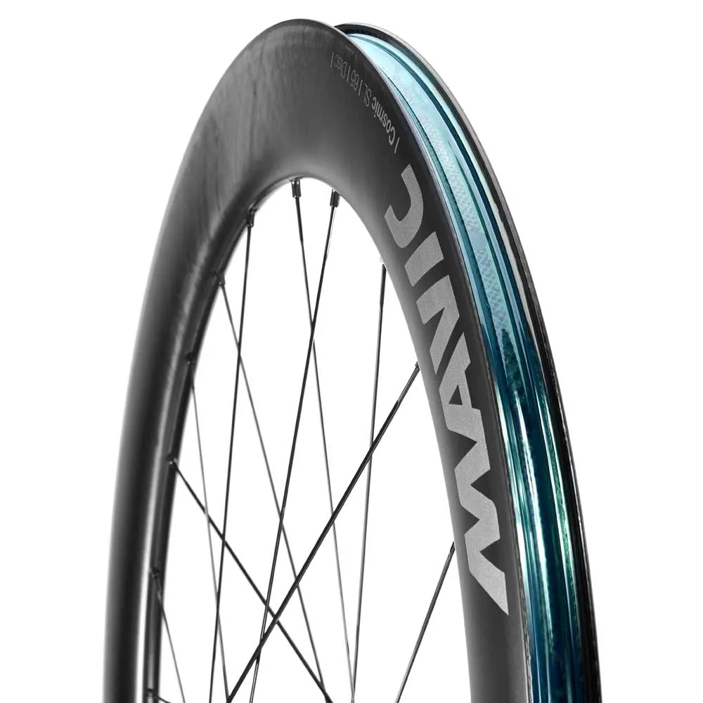 Mavic Cosmic Sl 65 Cl Disc Tubeless Rennrad-vorderrad, Black, 12 x 100mm