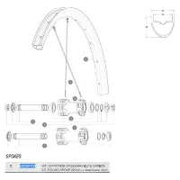 Mavic Crossmax Elite Carbon 29 Linke Speichen 12 Einheiten Mavic Crossmax Elite Carbon 29 Linke Speichen 12 Einheiten