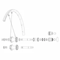 Mavic Crossmax Pro 19 29´´ Hintere Speichen Mavic Crossmax Pro 19 29´´ Hintere Speichen
