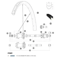 Mavic Crossmax Pro Carbon 27,5" Ersatzspeichen Modell 2017-2018 Mavic Crossmax Pro Carbon 27,5" Ersatzspeichen Modell 2017-2018