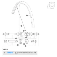 Mavic Crossmax/XA Light / Crossmax 27,5" Ersatzspeichen Modell 2018 Mavic Crossmax/XA Light / Crossmax 27,5" Ersatzspeichen Modell 2018