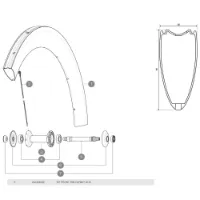 Mavic Cxr Uiltimate 60 Tubular Vorderradfelge Mavic Cxr Uiltimate 60 Tubular Vorderradfelge