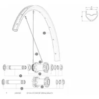Mavic D6t Auto Allroad 19 Vorderradachse Mavic D6t Auto Allroad 19 Vorderradachse