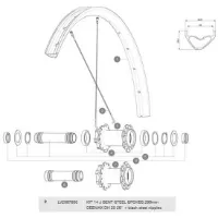 Mavic Deemax Dh 29 J-bent Speiche 14 Einheiten Mavic Deemax Dh 29 J-bent Speiche 14 Einheiten