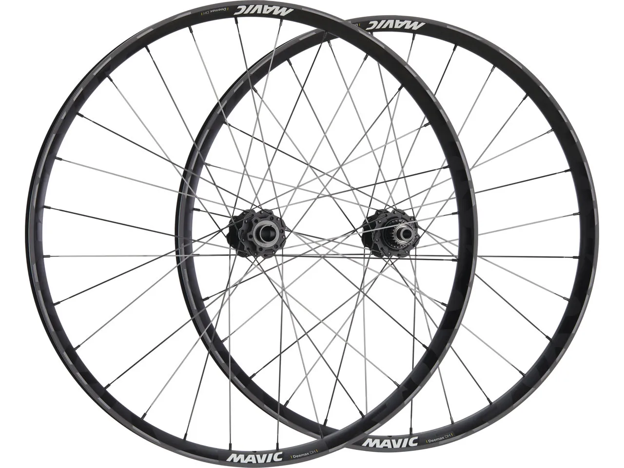 Mavic Deemax DH Disc 6-Loch 29" / 27,5" Boost Laufradsatz, Schwarz, 29" VR 20 x 110 Boost + 27.5" HR 12 x 148 Boost Shimano Micro Spline Mavic Deemax DH Disc 6-Loch 29" / 27,5" Boost Laufradsatz, Schwarz, 29" VR 20 x 110 Boost + 27.5" HR 12 x 148 Boost Shimano Micro Spline