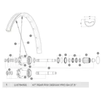 Mavic Deemax Pro Sh Hinterradfelge Mavic Deemax Pro Sh Hinterradfelge