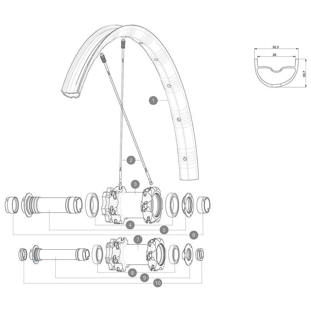 Mavic Deemax Pro Sh Vorderradfelge