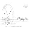 Mavic E-crossmax 29 Hintere Rechte Speichen 14 Einheiten, Black, 299mm