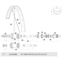 Mavic E-xa Elite 19 Hinterradfelge Mavic E-xa Elite 19 Hinterradfelge