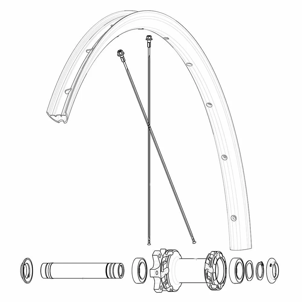 Mavic Front Ebm Allroad S Rennradfelge, Black, 700 - 28" Mavic Front Ebm Allroad S Rennradfelge, Black, 700 - 28"
