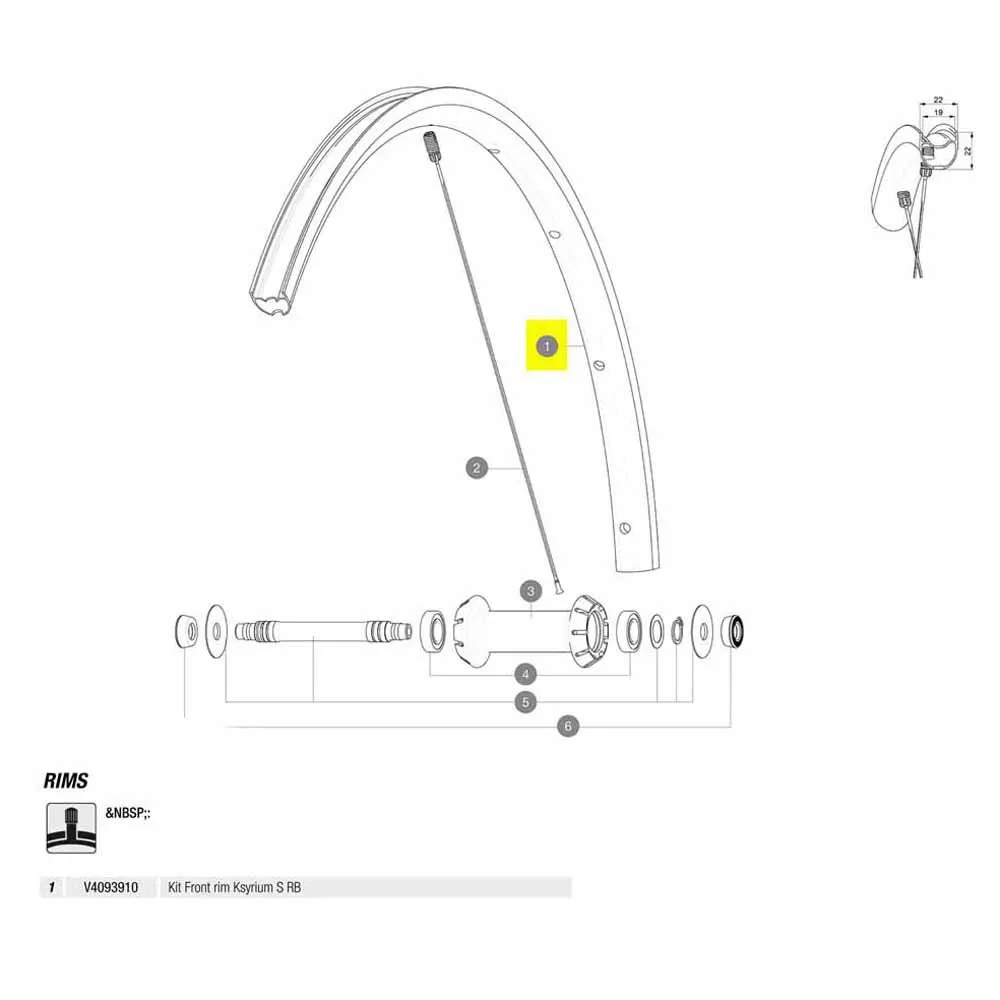 Mavic Front Ksyrium S Rb Rennradfelge, Black, 700 - 28" Mavic Front Ksyrium S Rb Rennradfelge, Black, 700 - 28"
