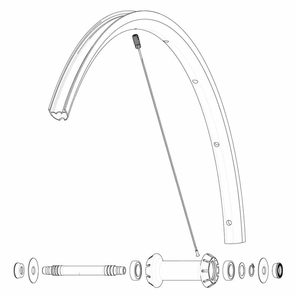Mavic Front Ksyrium Sl Rb Rennradfelge, Black, 700 - 28"