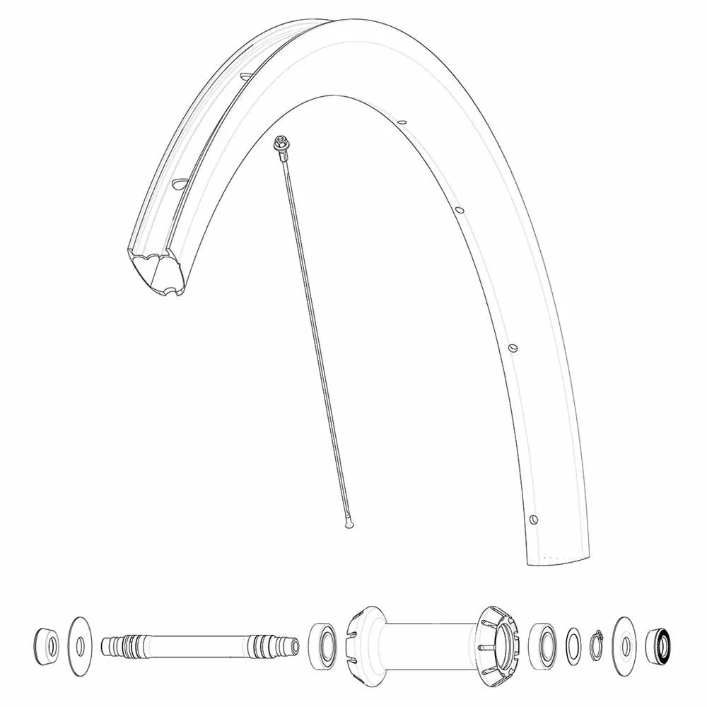 Mavic Front Rb For Qrm Lager, Black, One Size Mavic Front Rb For Qrm Lager, Black, One Size