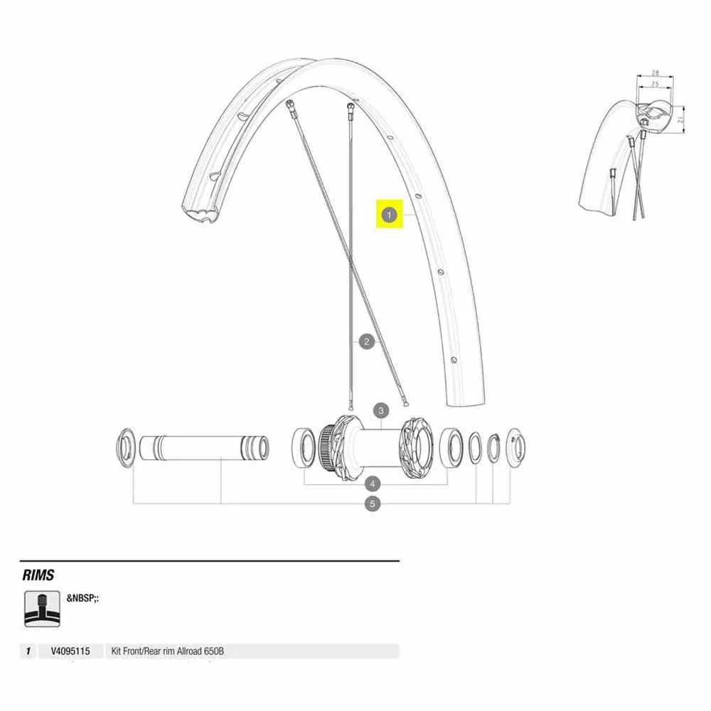 Mavic Front/rear Allroas 650b Rennradfelge, Black, 700 - 28" Mavic Front/rear Allroas 650b Rennradfelge, Black, 700 - 28"