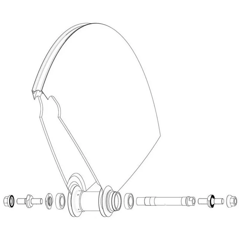 Mavic Hintere Comete-raupenkette Mit Stellmutter Und Gabelstützen, Black, One Size Mavic Hintere Comete-raupenkette Mit Stellmutter Und Gabelstützen, Black, One Size