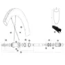 Mavic Id360 Hinterradnabenachse, Black / silver, 12 x 135/142mm