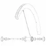 Mavic Kit 10 Front/rear Cosmic Pro Carbon Ust Speichen, Black, 268mm