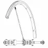 Mavic Kit 10 Front/rear Rsys 2020 Speichen, Black, 282.7mm